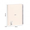 Caiet A4 80 File Velin Spira Bej