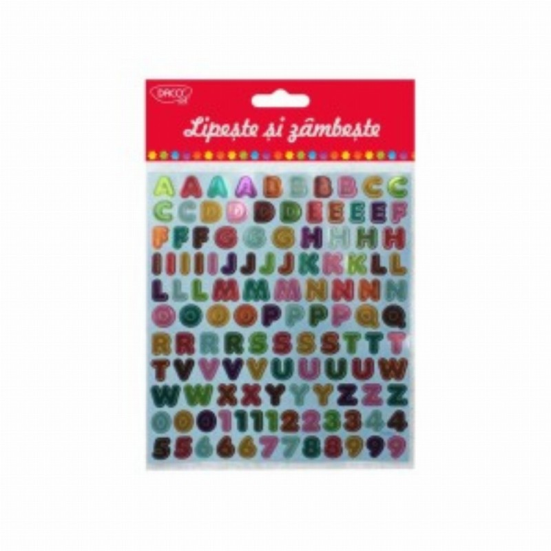 Abtibild Litere Si Cifre Lipeste Si Zambeste 3 Buc