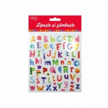 Abtibild Litere Vesele Lipeste Si Zambeste 3 Buc