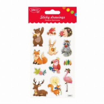 Abtibild Padure Desene Lipicioase 3 Buc