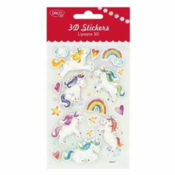 Abtibild Unicorni Lipeste 3d 3 Buc