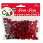 Accesorii Craft Ad053 Rosu Pom Pom Degrade 3 Buc