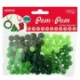 Accesorii Craft Ad053 Verde Pom Pom Degrade 3 Buc