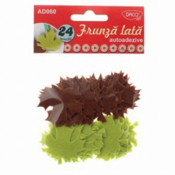 Accesorii Craft Frunza Lata Autoadeziva Pasla 6 Buc