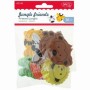 Accesorii Craft Prietenii Junglei Spuma Aa 6 Buc