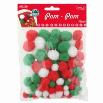 Accesorii Craft Pom Pom Noel 6 Buc