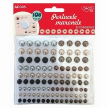 Accesorii Craft Perlucele Maronele 3 Buc