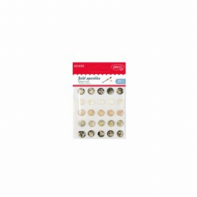 Accesorii Craft Sclipiri Aurii 3 Buc