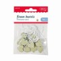 Accesorii Craft Inimioare Verzi 3 Buc