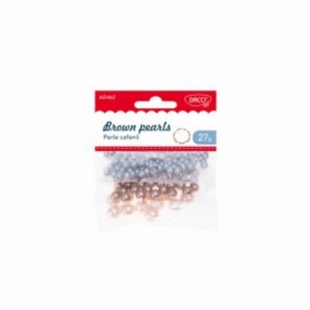 Accesorii Craft Perle Cafenii 3 Buc
