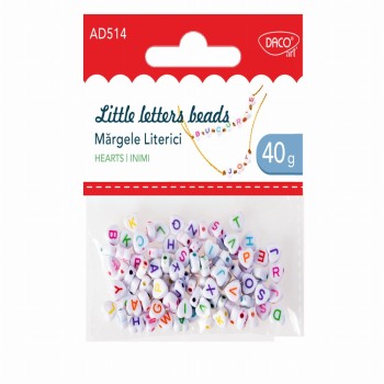 Accesorii Craft Margele Literici Inimi