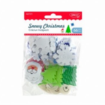 Accesorii Craft Craciun Inzapezit 3 Buc