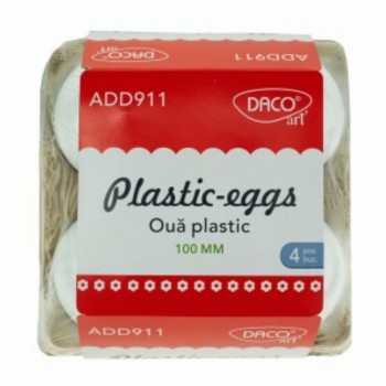 Accesorii Craft Oua Plastic 10 Cm 3 Buc