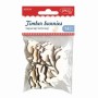 Accesorii Craft Iepurasi Lemnosi 3 Buc