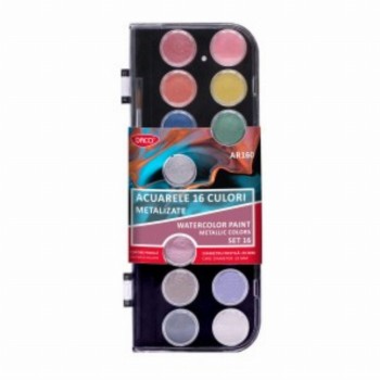 Acuarele 16 Culori Metalizate