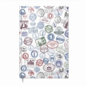 Agenda A5 Nedatata Travel Stamps