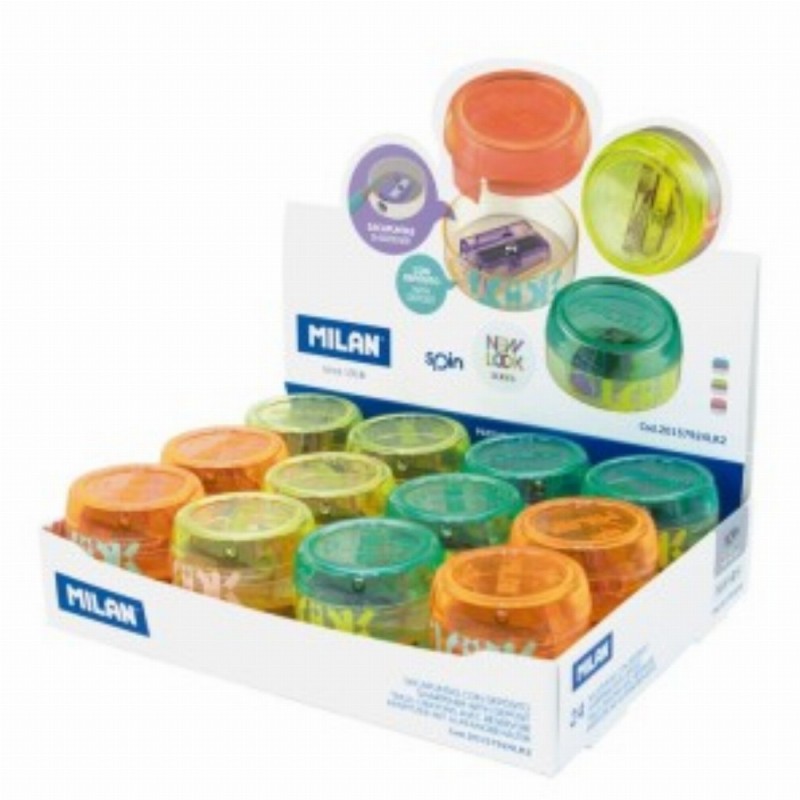 Ascutitoare Plastic Simpla Cu Container Spin Look 2