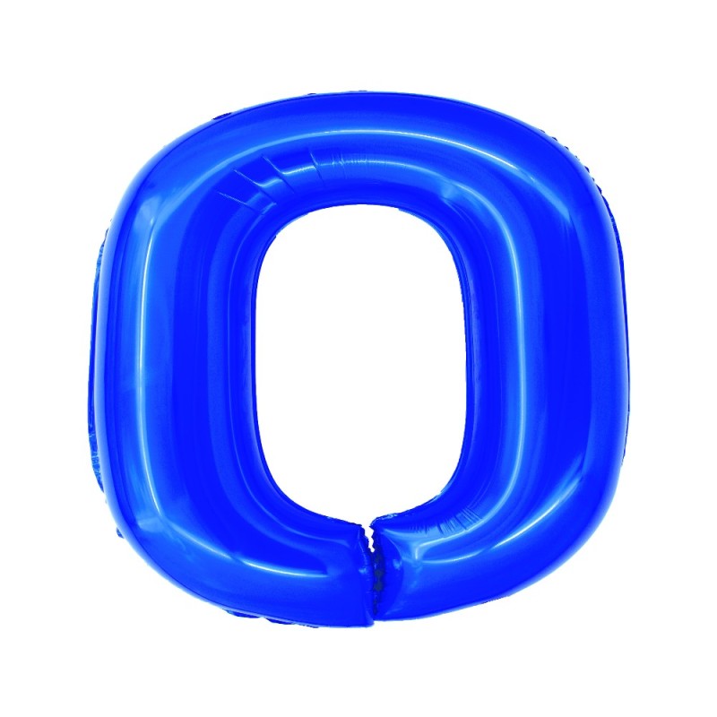 Balon Folie Cifra 0 Albastru 100 Cm