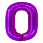 Balon Folie Cifra 0 Roz 100 Cm