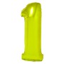 Balon Folie Cifra 1 Auriu 100 Cm
