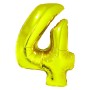 Balon Folie Cifra 4 Auriu 85 Cm