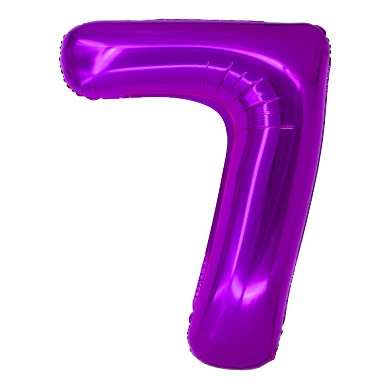 Balon Folie Cifra 7 Roz 100 Cm