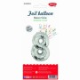 Balon Folie Cifra 8 Argintiu 40 Cm