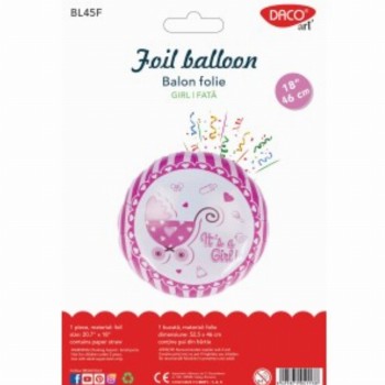 Balon Folie It's A Girl 46 Cm