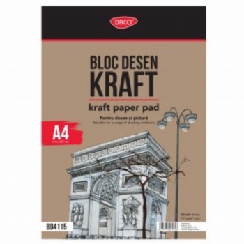 Bloc A4 Hartie Craft 115g 50 File