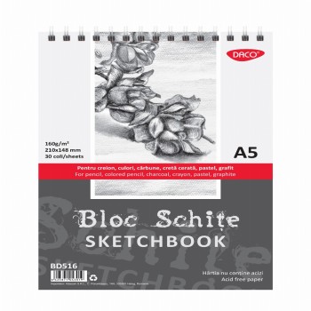 Bloc A5 Schite 160gr 30 File