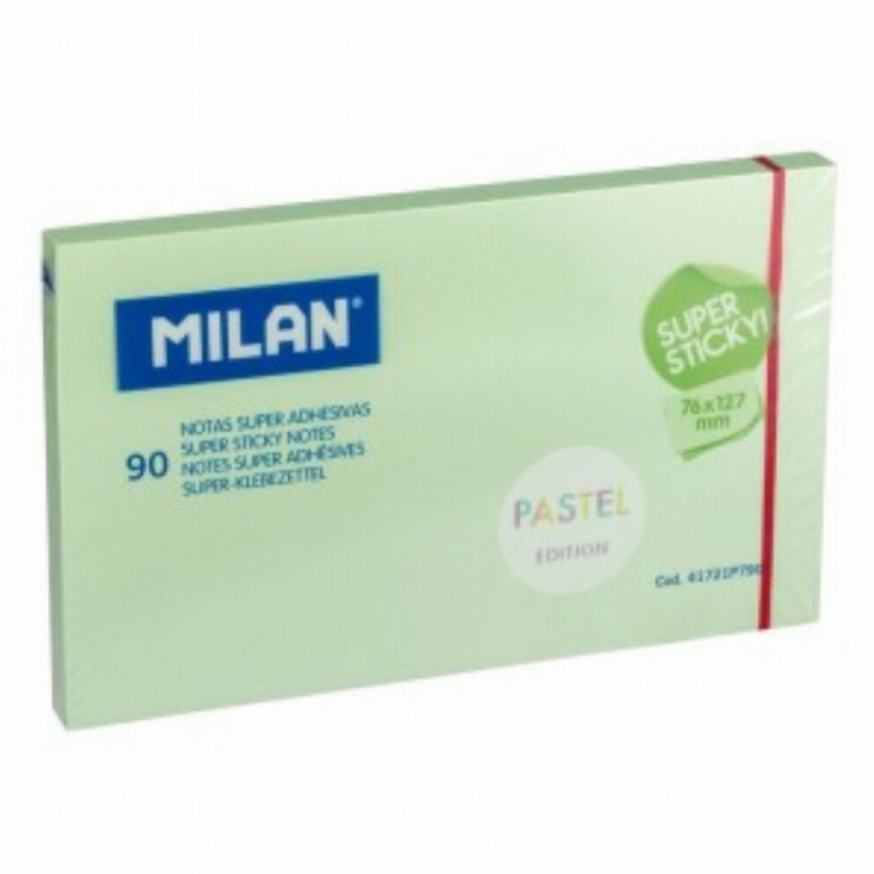 Bloc Notes Adeziv 126x76 Verde Pal Super Sticky Pastel 10 Buc