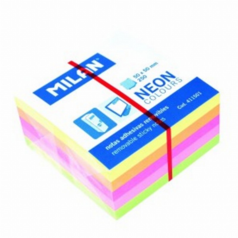 Bloc Notes Adeziv 50x50 5 Culori Neon 12 Buc