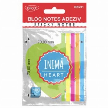 Bloc Notes Adeziv Inima