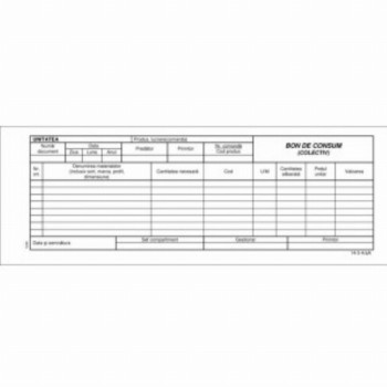 Bon De Consum Autocopiatiav L03837