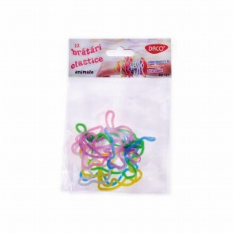 Bratari Elastice 12buc set Animale