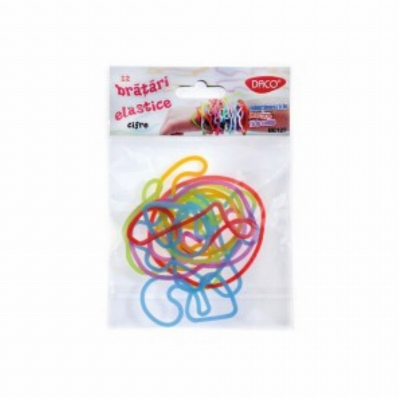 Bratari Elastice 12buc set Cifre