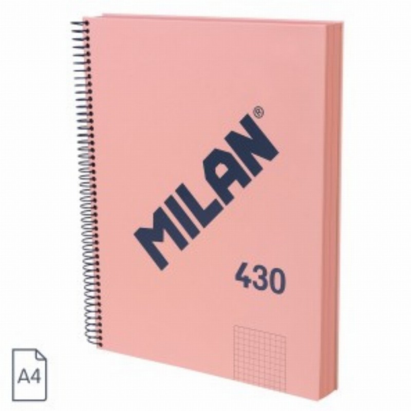 Caiet A4 120 File Ar Spira Roz