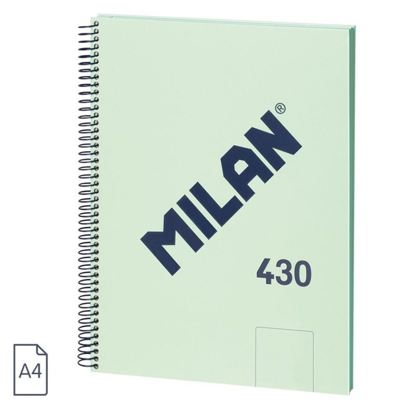 Caiet A4 80 File Velin Spira Verde