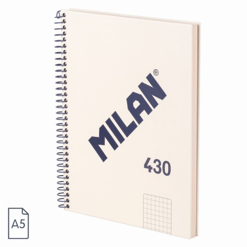 Caiet A5 80 File Ar Spira Bej