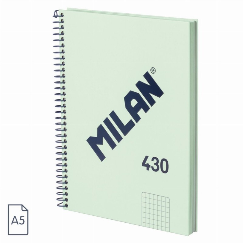 Caiet A5 80 File Ar Spira Verde