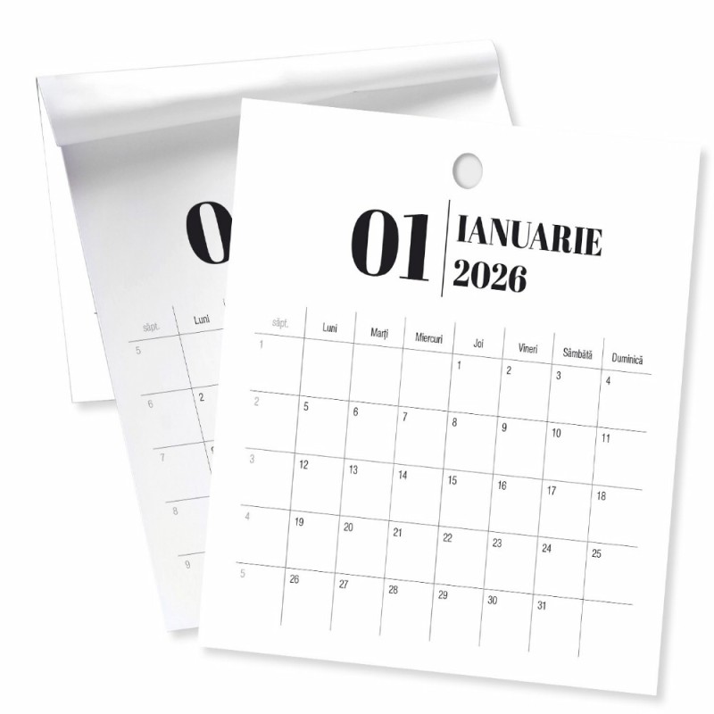 Calendar Perete Organiser 12 File 32x32 Cm 2026