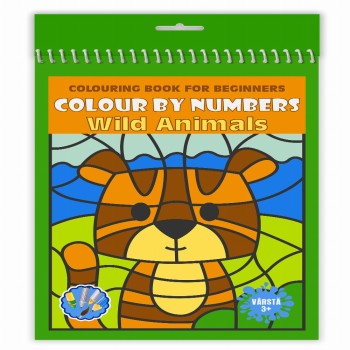 Carte Colorat Pe Numere A4 24file Animale Salbatice