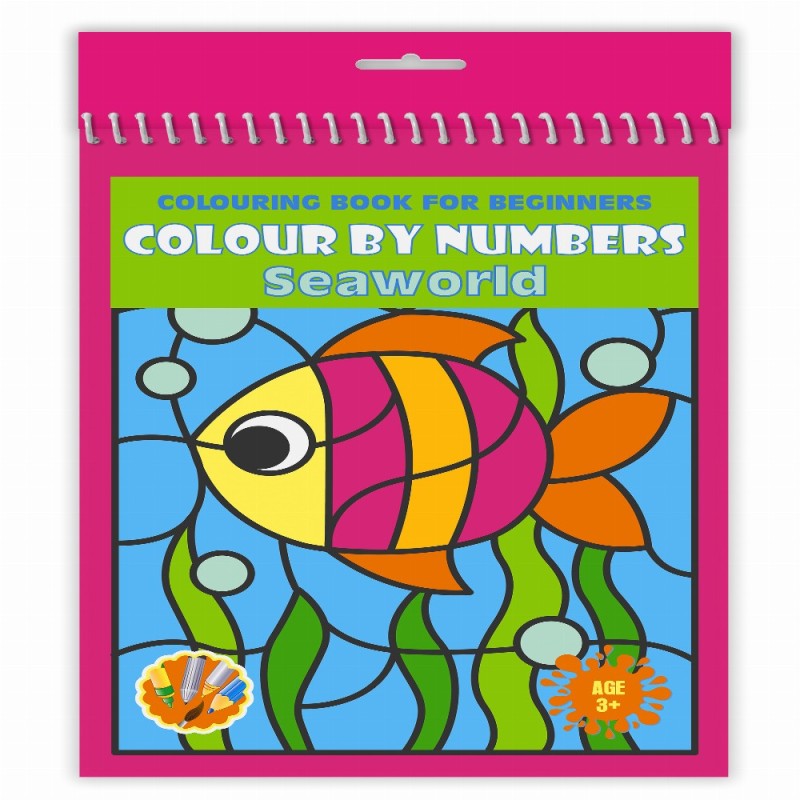 Carte Colorat Pe Numere A4 24file Lumea Subacvatica