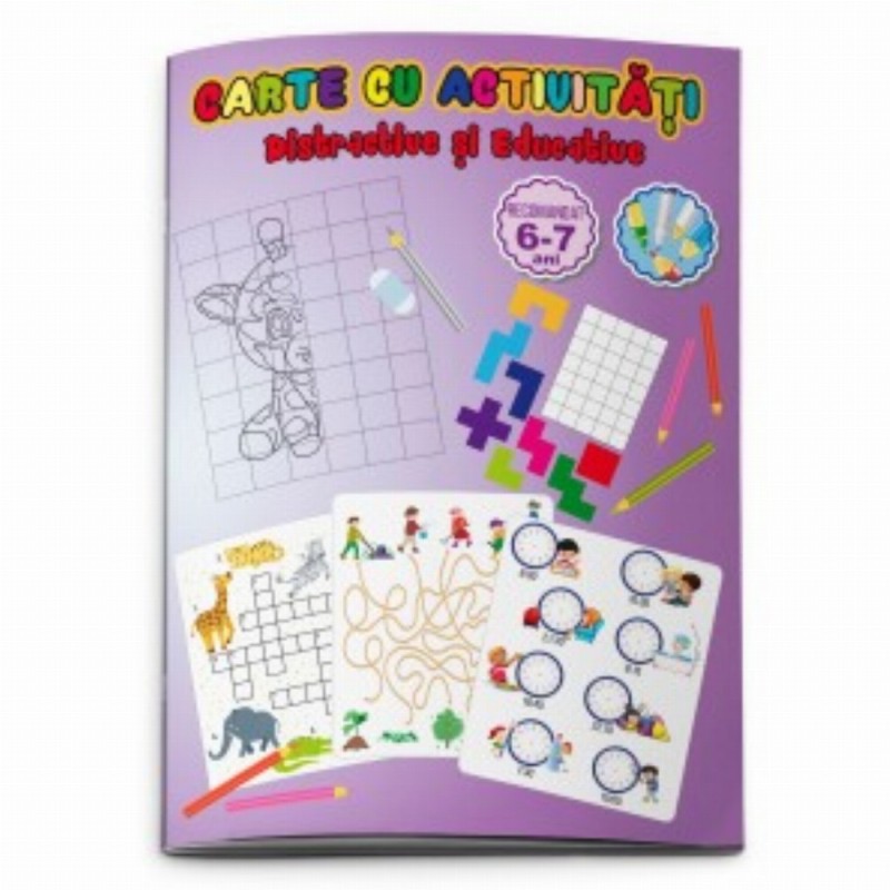 Carte Cu Activitati Distractive Si Educative 6 7 Ani 3 Buc