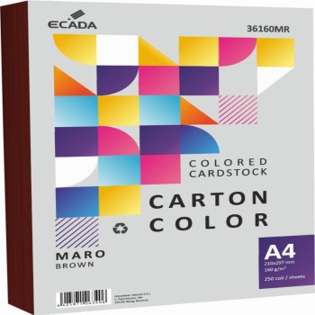 Carton Color 160g Mp A4 250 Coli Maro