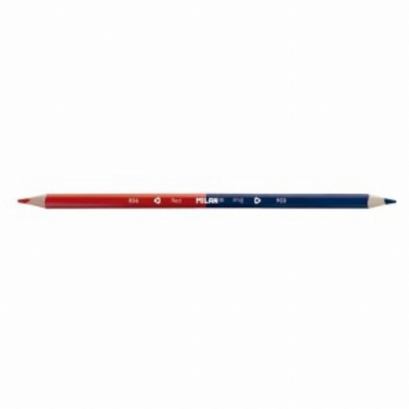 Creion Bicolor Rosu Albastru 12 Buc