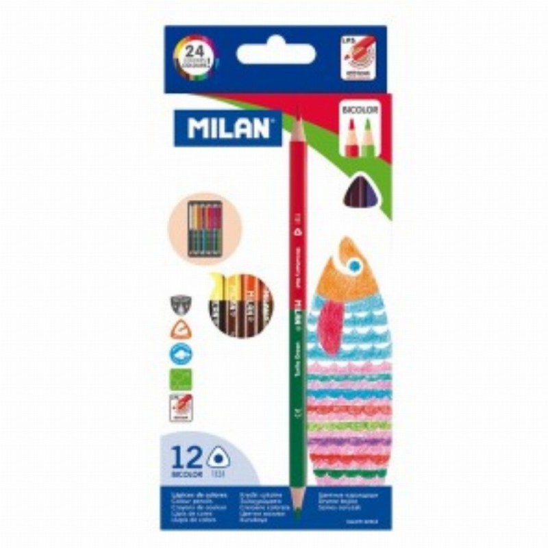 Creion Color 12 Bicolor