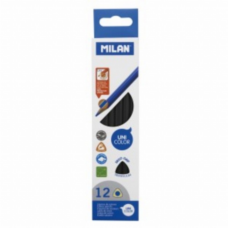 Creion Color Unicolor Set 12 Negru