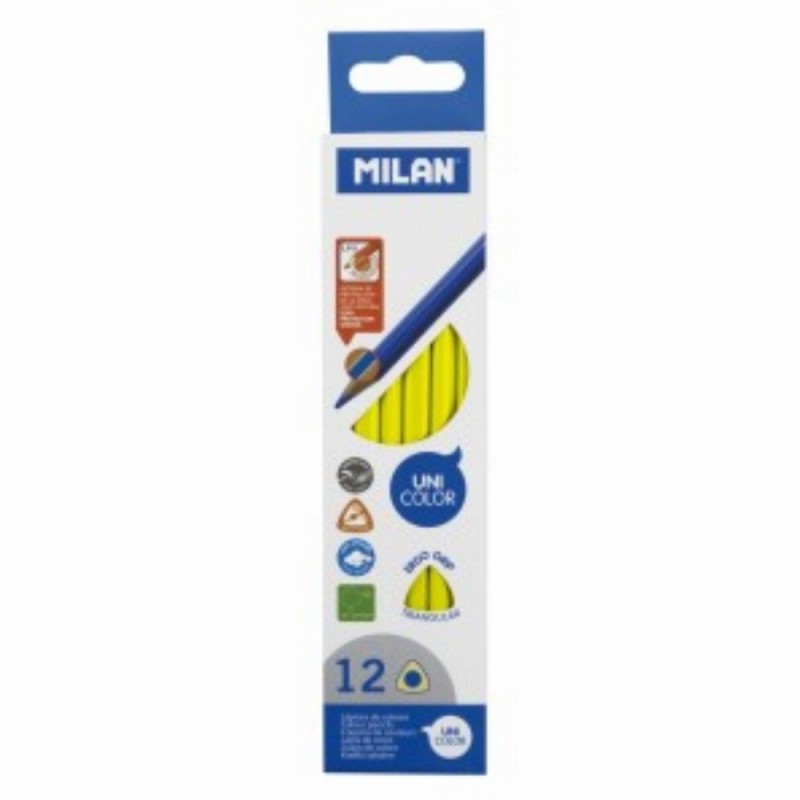 Creion Color Unicolor Set 12 Galben