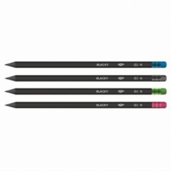 Creion Negru Cu Radiera Blacky 72 Buc